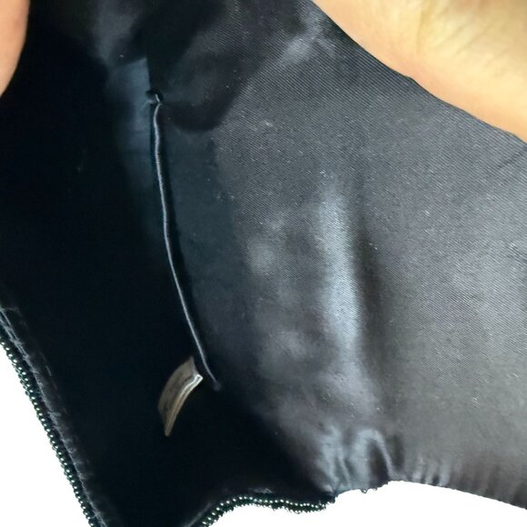 La Regale Embellished Beaded Chain Strap Evening Shoulder Bag Women's Black Form - Picture 9 of 9